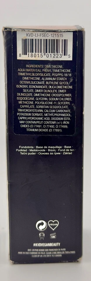 KVD Lock-It Foundation Deep 71 Warm SEALED Full Coverage Long Wear 30ml NEW - Image 3 of 4