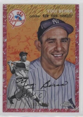 2023 Topps Chrome Platinum Anniversary 33/100 Yogi Berra #430 HOF 02w5