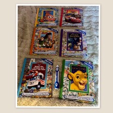 Disney My Interactive Point and Play 6 BOOK LIBRARY w/ pen that plays the books