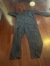 Berne Mens Coveralls Size xl Tall Navy Blue Unlined Twill Long Sleeve 38x31