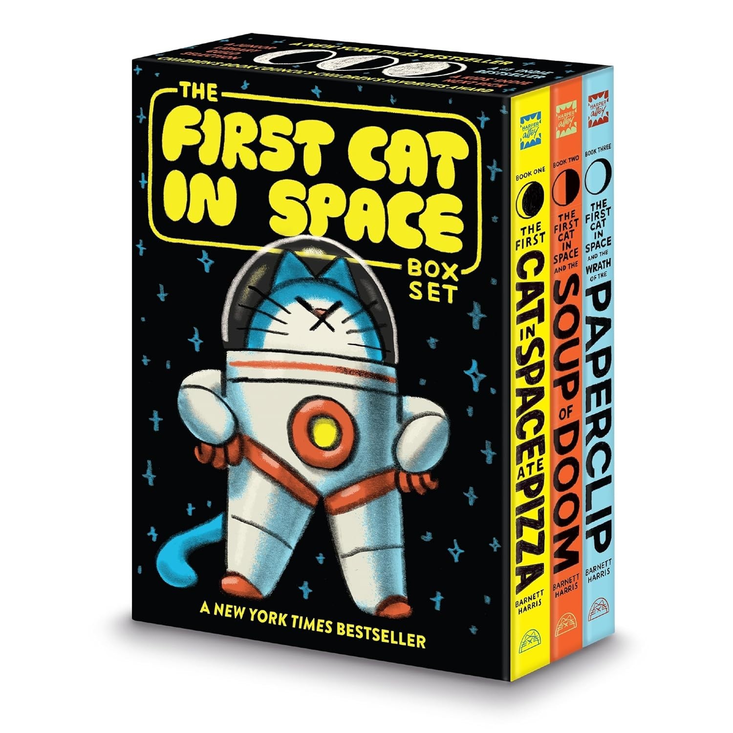 The First Cat in Space 3 Books  Box Set  by Mac Barnett  First Cat in Space Ate