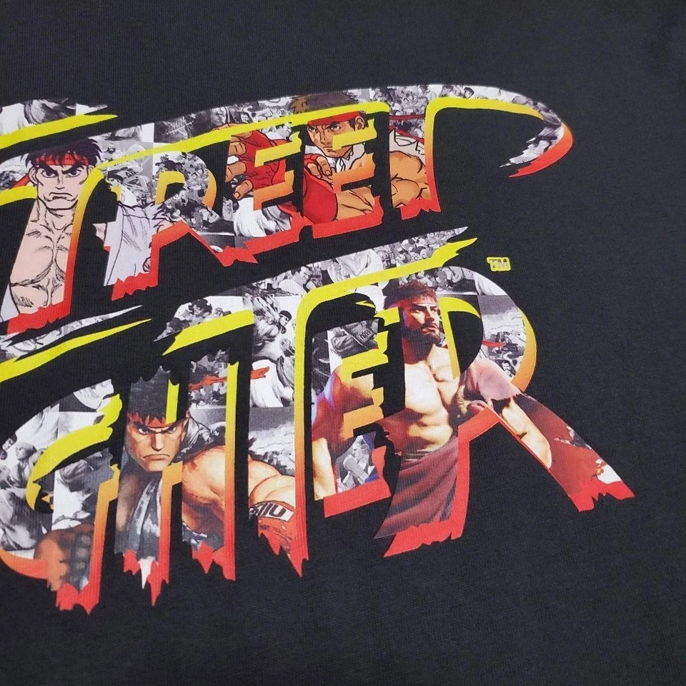 UNIQLO UT Street Fighter Ryu Shoryuken bordado trasero logotipo camiseta M ca... - Imagen 4 de 4