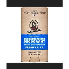Dr. Squatch Aluminum-Free Deodorant Fresh Falls Dermatologist Tested 2.65 oz
