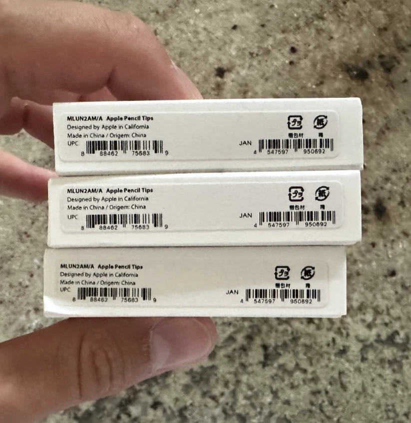 3 x LOT OEM Apple Pencil Replacement Stylus Tips MLUN2AMA (4 Pack) Brand New - Image 2 of 2