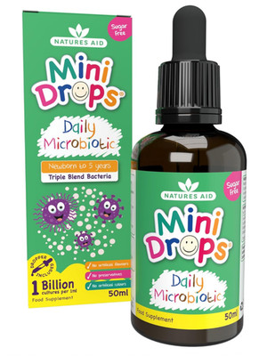 NATURES AID Mini Drops Daily Microbiotic 50ml Babys & Kleinkinder 0-5 Jahre
