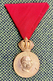 KuK "SIGNUM LAUDIS " Kaiser Franz Josef WW1 Militär Verdienstmedaille