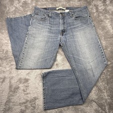 Pantalones de mezclilla Levi's 527 vintage corte bota baja para hombre 36x30 azul lavado claro/medio Y2K