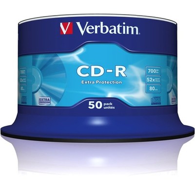 Verbatim CD-R 700MB 52x 50er-Pack CD-Rohlinge #31343294