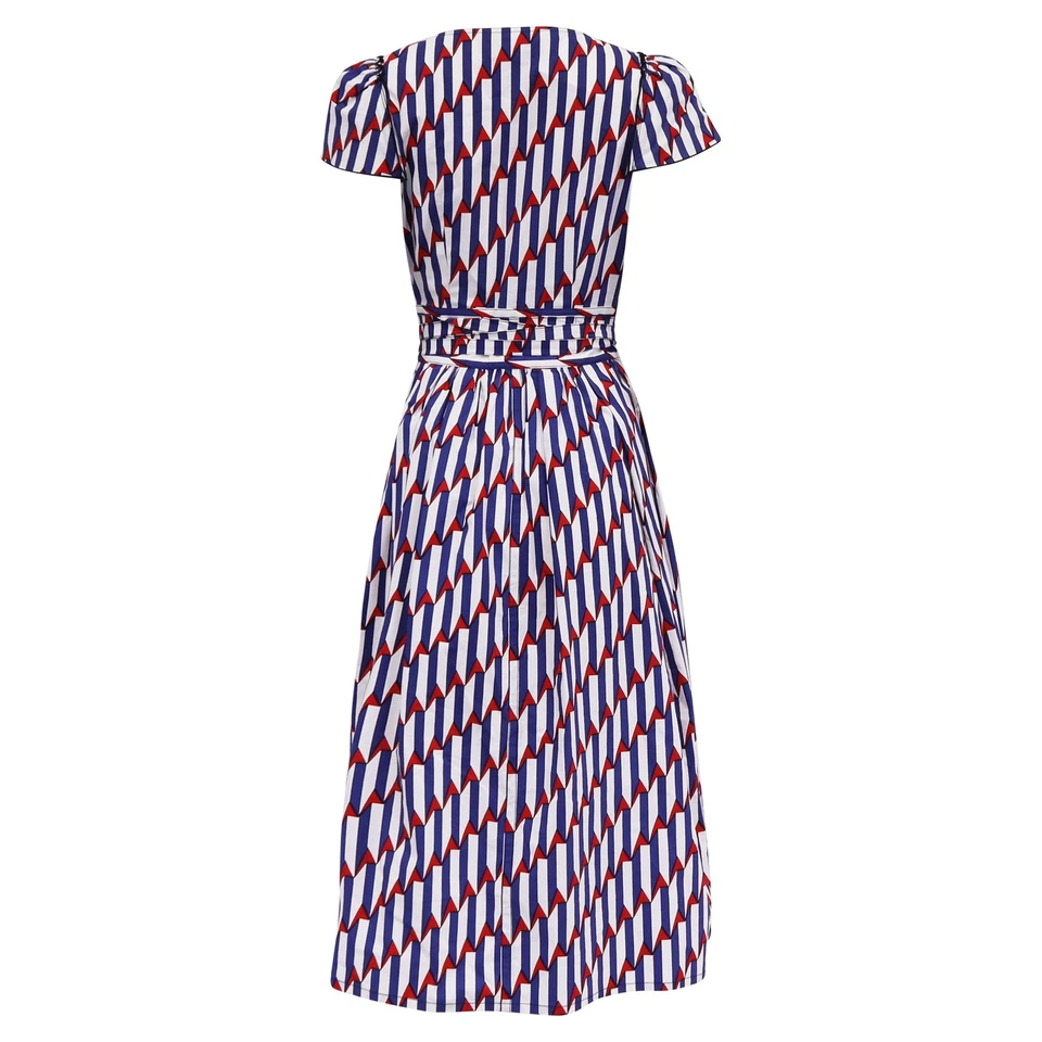 Vestido envolvente midi con estampado de flechas Marc Jacobs en algodón para mujer multicolor talla 4 Foto 3 de 4