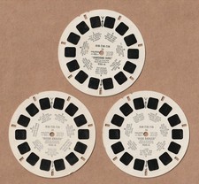 Set of three vintage View-Master reels Rin-Tin-Tin 1955