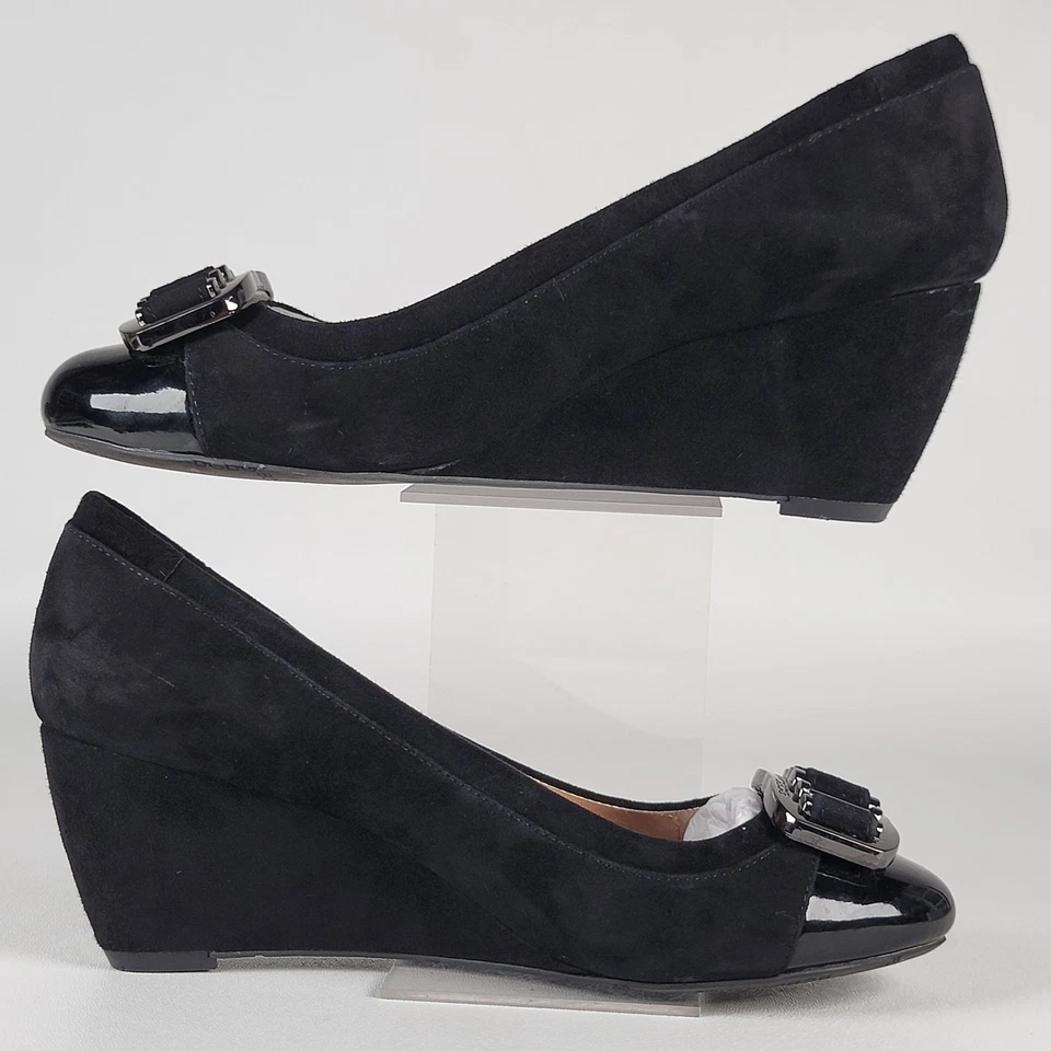 BCBG Generation Women’s Black Suede Women's Size 6B/36 Wedge Shoes  - Image 4 of 4