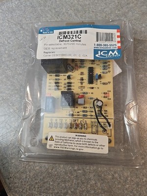NEW ICM CONTROLS ICM321C Defrost Control PC Module Carrier CES01130063 00 01 2