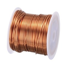 1mm Magnet Wire 46ft(14m) Enameled Copper Wire Winding Coil 100g 155C, Brown