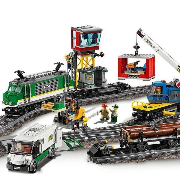 LEGO City Güterzug Gütereisenbahn mit Gleisen und Zubehör 1226 Teile - Bild 4 von 4