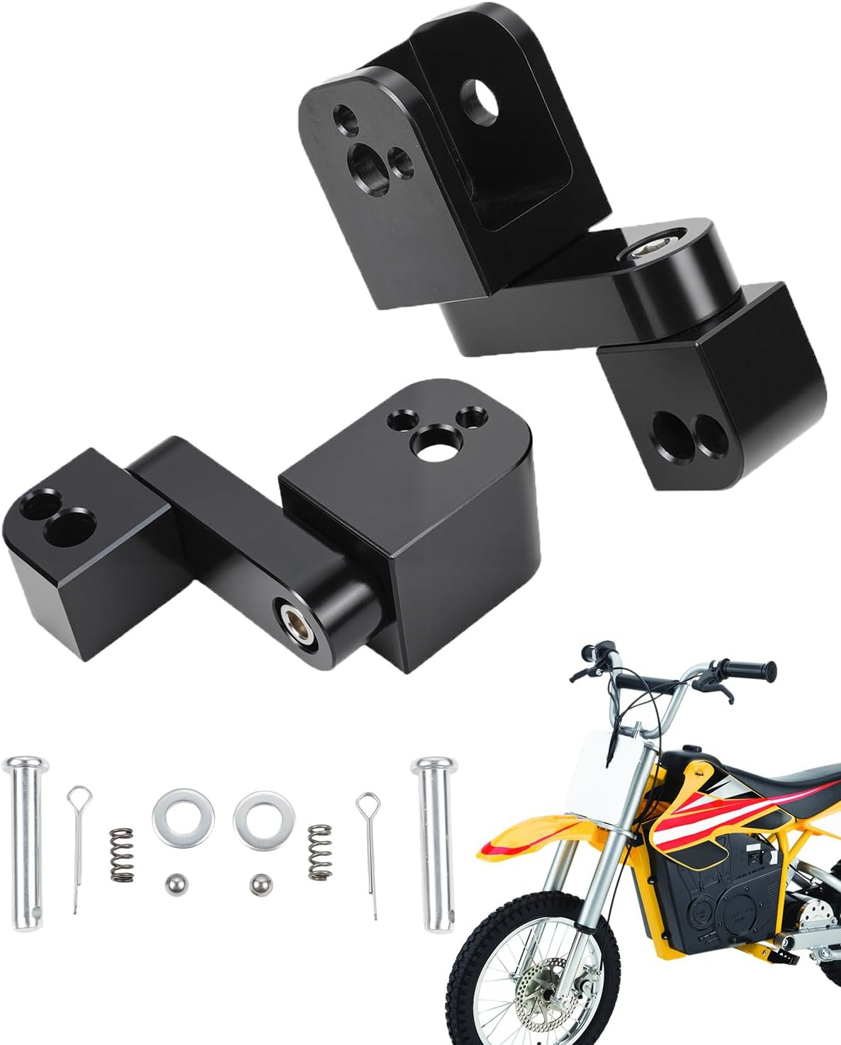 MX650 Foot Pegs Lowering Bracket, Aluminum Drop Rest Bracket for Razor MX650/50