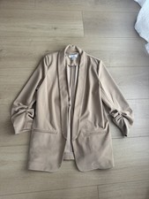 Nine West Beige Open Front Blazer Women s Med...