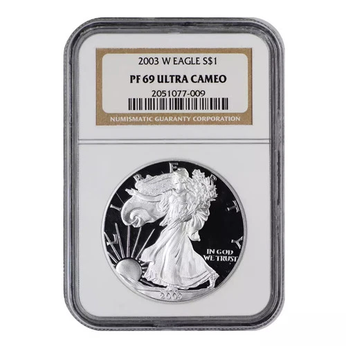 2003-W American Silver Eagle NGC PF-69 ULTRA CAMEO