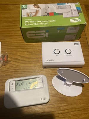 ESI Funk Programmierbarer Raumthermostat ESRTP4RF+ Boiler + konform - NEU