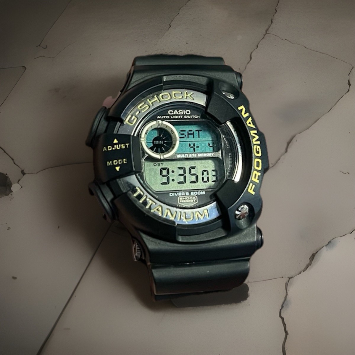 Casio G-SHOCK Frogman DW-9900 Titanium Digital Diver Watch, 200m