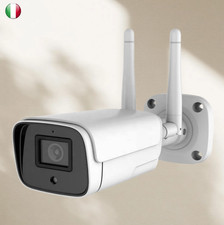 Telecamera Bullet IP WiFi Intelligente: Full HD 1080P 2MP, Visione Infrarossi