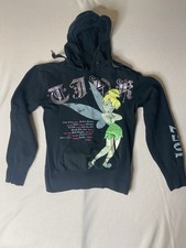 Disney TINK Tinkerbell Black Hoodie Jacket Child Small Long Sleeve