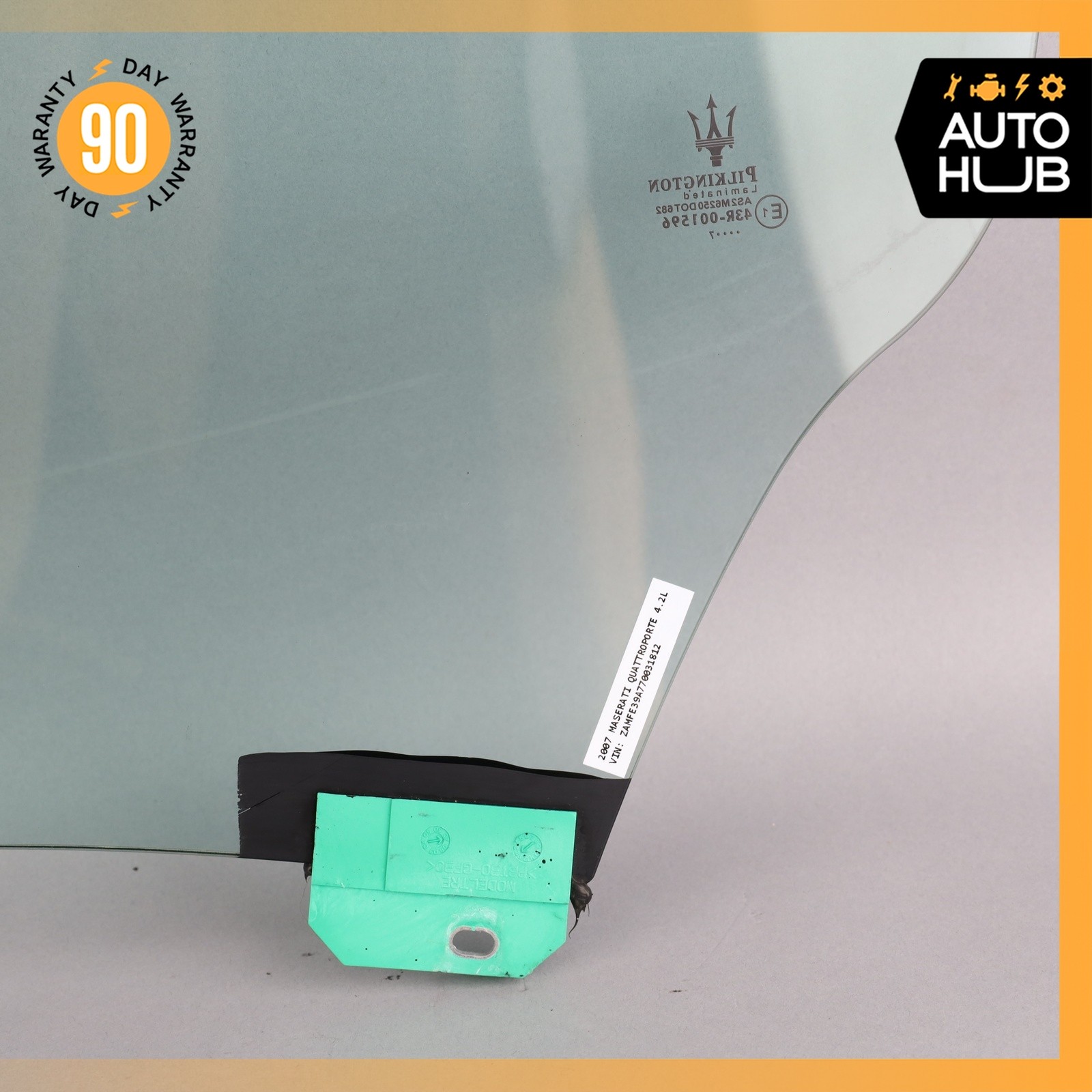Maserati Quattroporte 2003-2013 Rear Right Door glass