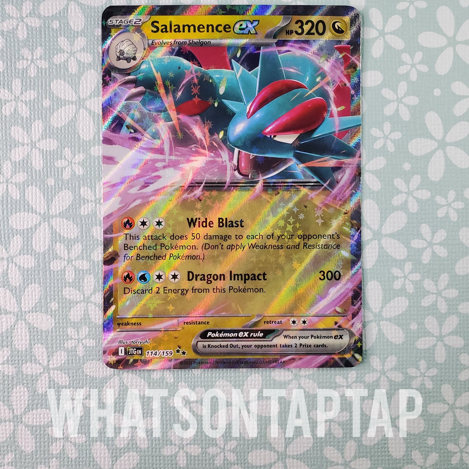 salamence ex pokemon card value Amazon.com: Salamence ex 114/159 – Journey Together – Pokemon Double Rare  Card Lot : Toys & Games main image 1