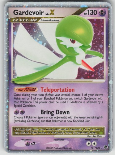Pokemon TCG Gardevoir LV.X Ultra Rare Secret Wonders 131/132