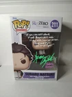 Funko Pop! Animation Re:Zero Subaru Natsuki Figure Signed by Sean Chiplock 2111