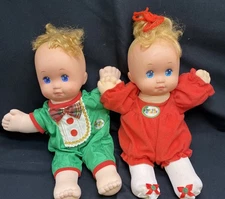Vintage Magic Nursery Baby Doll by Mattel 1989 14" Blonde Hair Set Of 2
