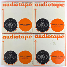 4x Audiotape Reel To Reel Tape 7" Type 1861 1800 ft. 1 mil Previously Recorded