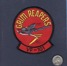 VF-101 GRIM REAPERS US NAVY Grumman F-14 TOMCAT 4" Fighter Squadron Patch