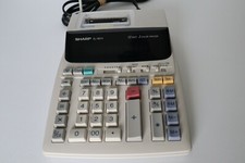 Sharp EL-1801V Portable 12-Digit 2-Color Serial Printing Calculator