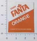 Vintage Soda Pop Vending Machine Coca-Cola Co Fanta Orange Sticker Decal