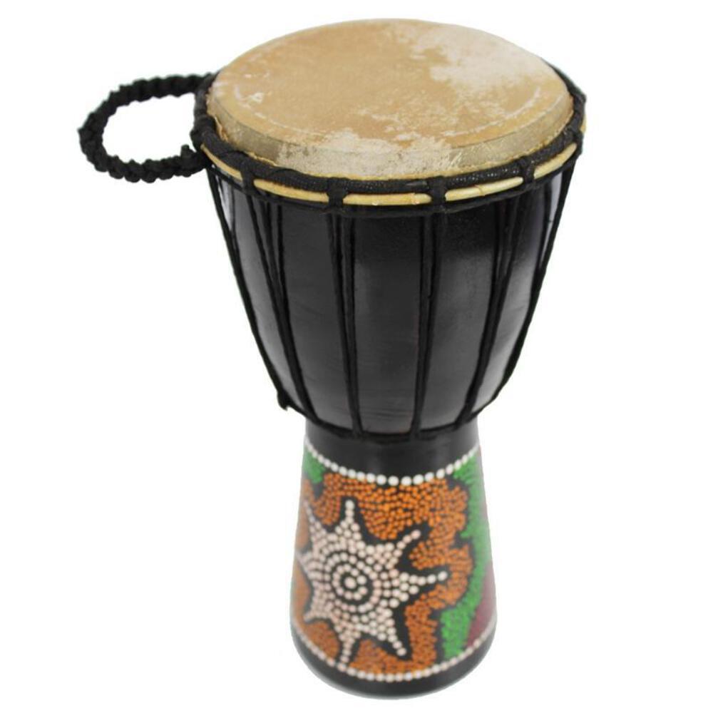 A-Star 6 Inch Painted Djembe Multi Full - Image 2