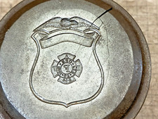 Obsolete 1918 Antique Die IAFF ORG #344 Fire Medal Badge Old Tool Nice 2F