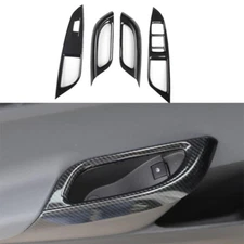 Window Lift Black Carbon Fiber For Chevrolet Cruze 2016-2019 Panel Switch Cover