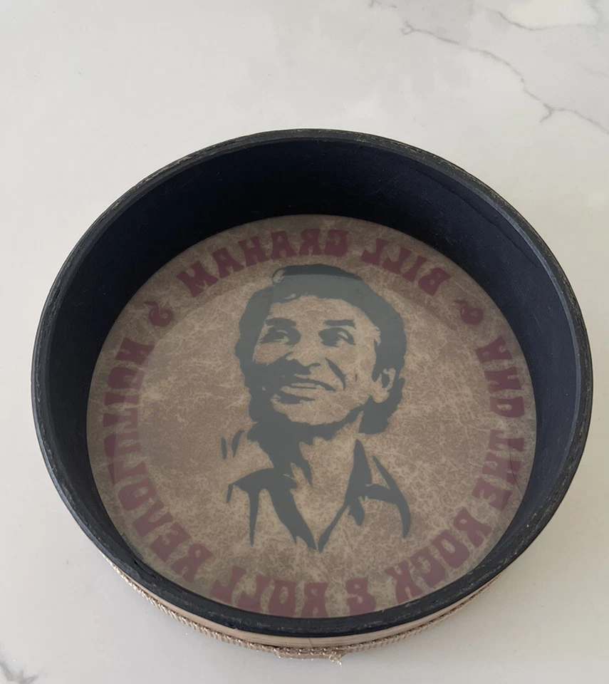 Pandereta promocional BILL GRAHAM & The Rock Revolution vintage REMO Foto 4 de 4