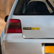 2pcs Aluminum Sticker Limited Edition Logo Emblem Badge Sticker Car Accessories