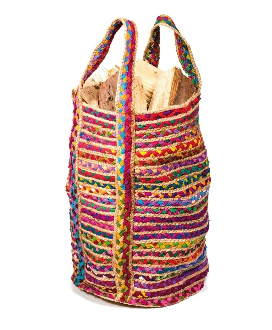 Bag Indian Hand Natural Jute cotton Shopping Tote Bag Vacation