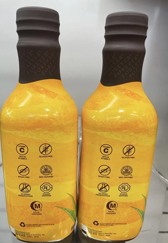 Paquete de 2 piezas de gel de aloe vera Forever Living 33,8 fl. oz (1 litro) ¡ENVÍO GRATUITO! Foto 2 de 4