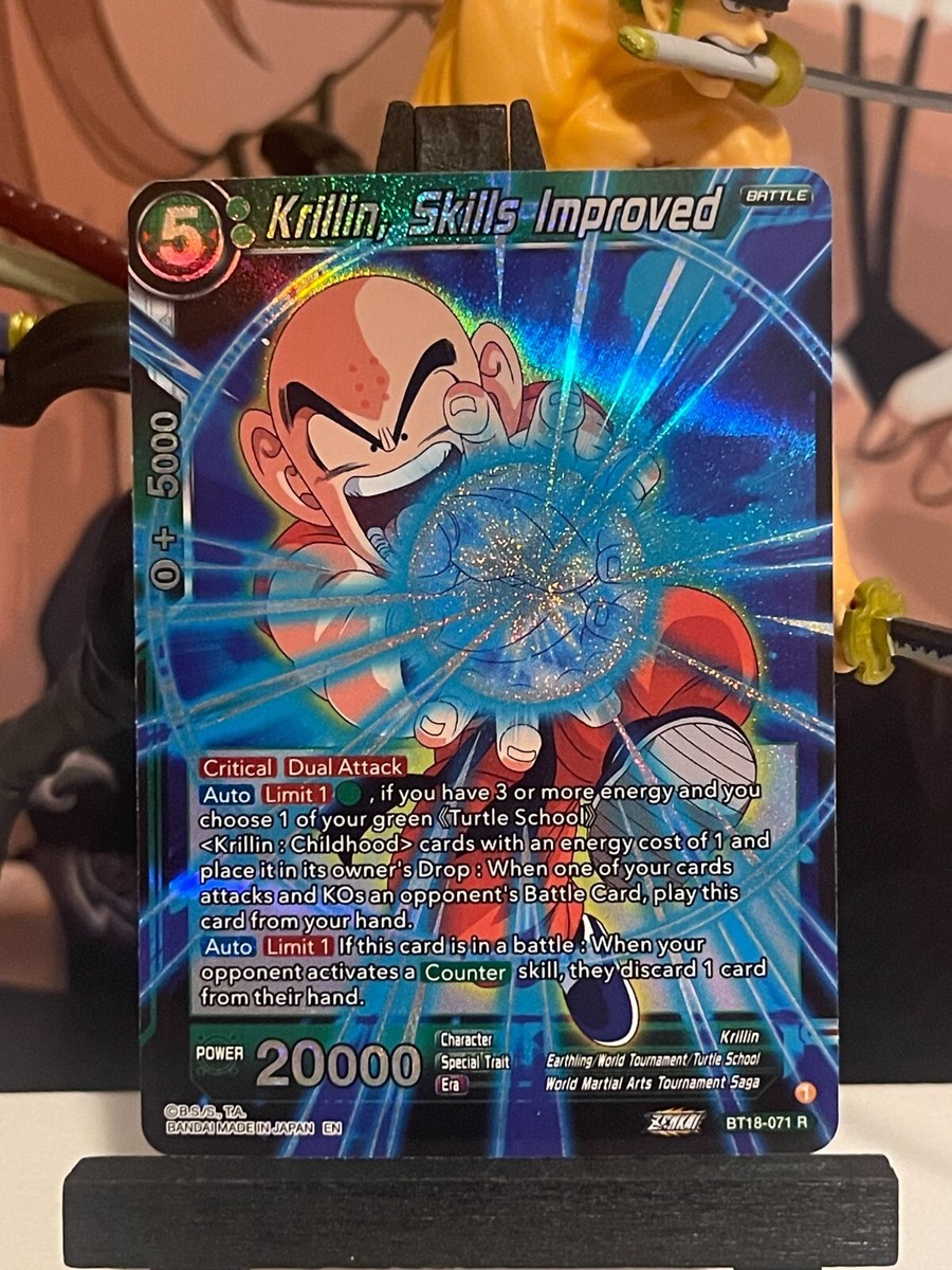 英語版　ドラゴンボール　1-18 Dragon Ball Super CG Krillin Skills Improved BT18-071 Z Legends