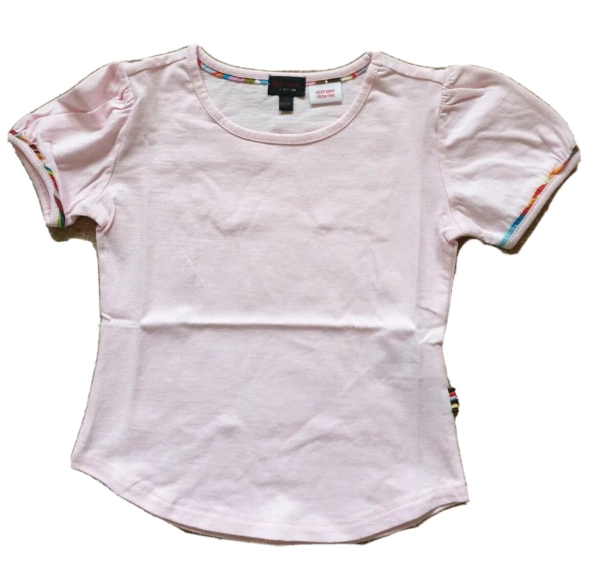PAUL SMITH T Shirt Baby Grow Girls Pink Signature Stripe Age