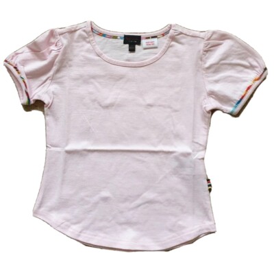 PAUL SMITH T Shirt Baby Grow Girls Pink Signature Stripe Age