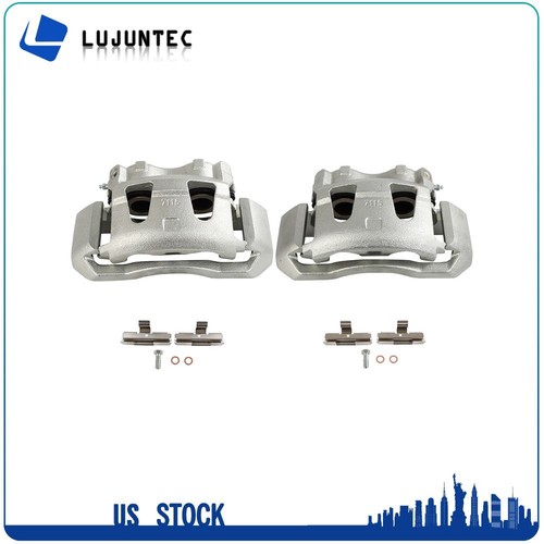 Par de pinzas de freno delanteras izquierda derecha con soporte para FORD E-450 E-250 E-350 - Imagen 3 de 6