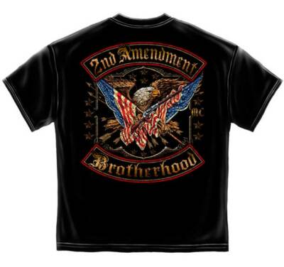 2nd Second Amendment Brotherhood Eagle American Flag Patriotic T Shirt RN2245