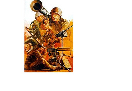 Tamiya 35086 - 1/35 WWII US Army Mg / Mortar Team - New