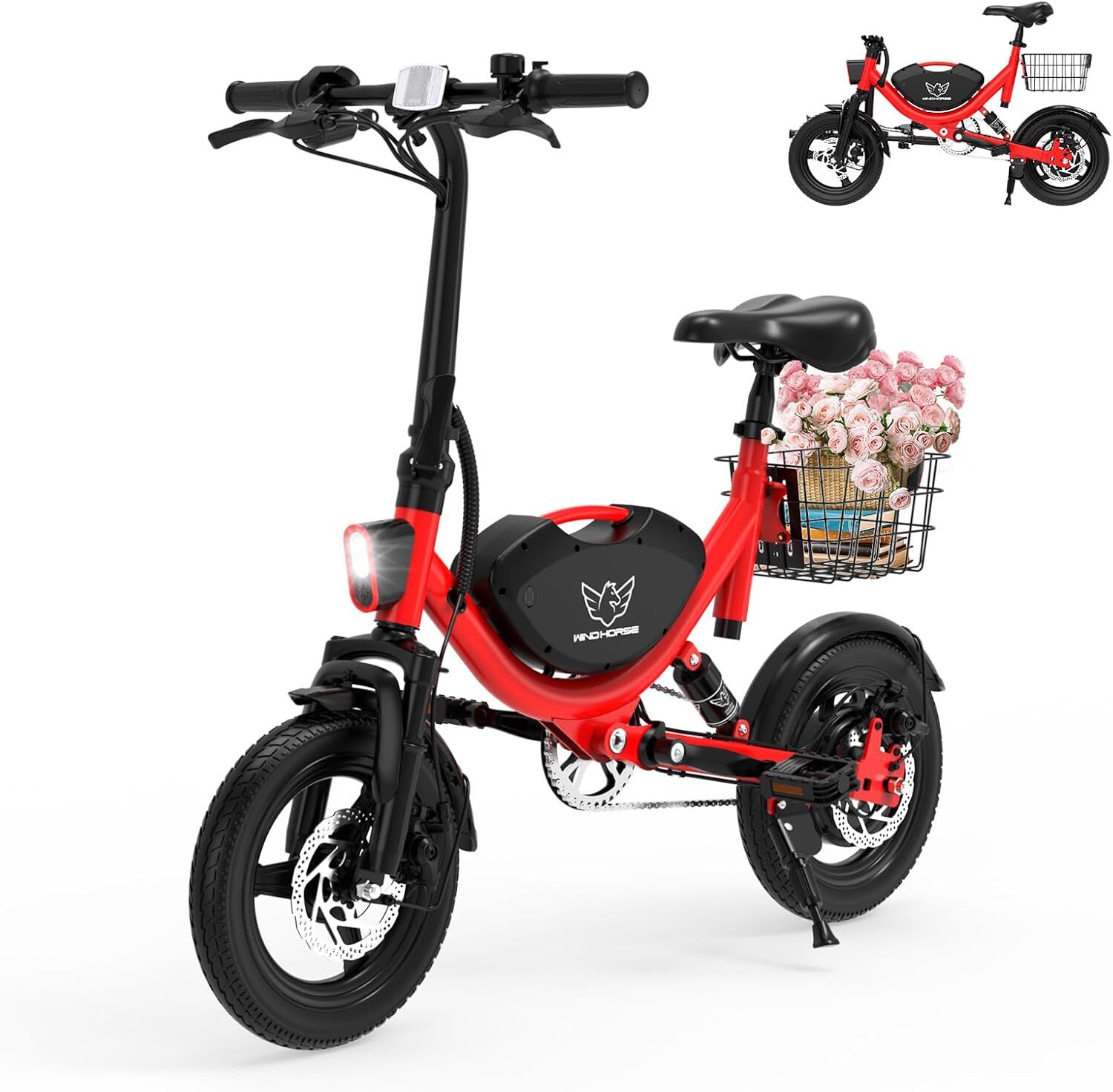 Folding Electric Bike for Adults 710W 35Miles Commuter Ebike UL 2849 Certified