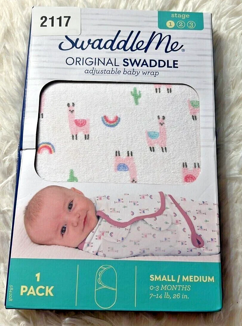 SwaddleMe Original Swaddle Wrap Newborn - Llama Small Medium 0-3