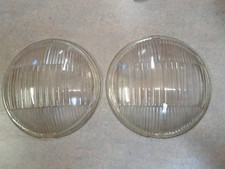 1 Pair Of Vintage 8 Headlight Glass Lenses Chevrolet Tilt Ray